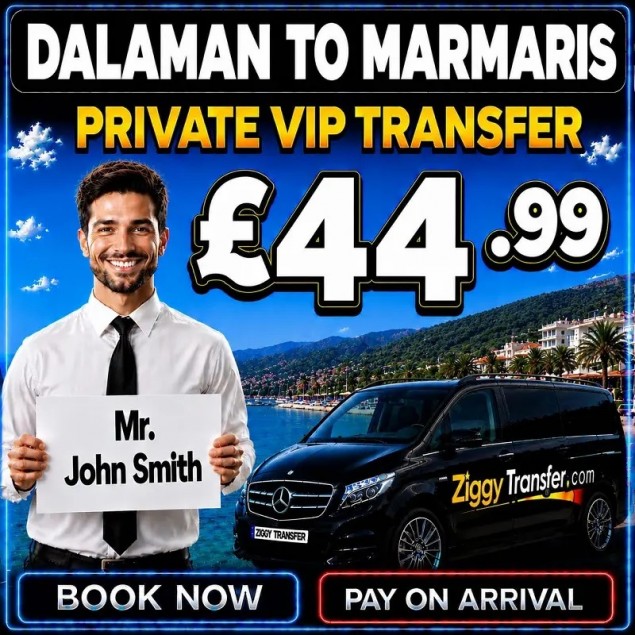 Best price Dalaman Airport to Marmaris private transfer